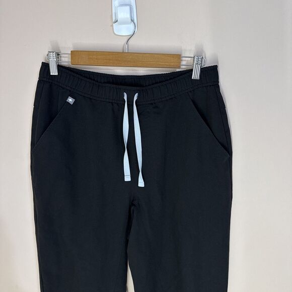 Figs Zamora Jogger Scrub Pants Med Black Technical Collection Pockets Drawstring - Picture 2 of 10